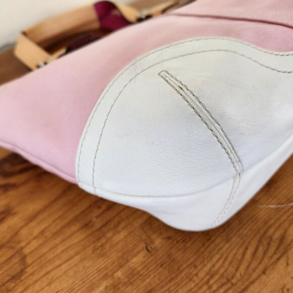 Euc Vintage Coach Hampton Y2K Daisy Pink Handbag Satche Pursel - Picture 10 of 14